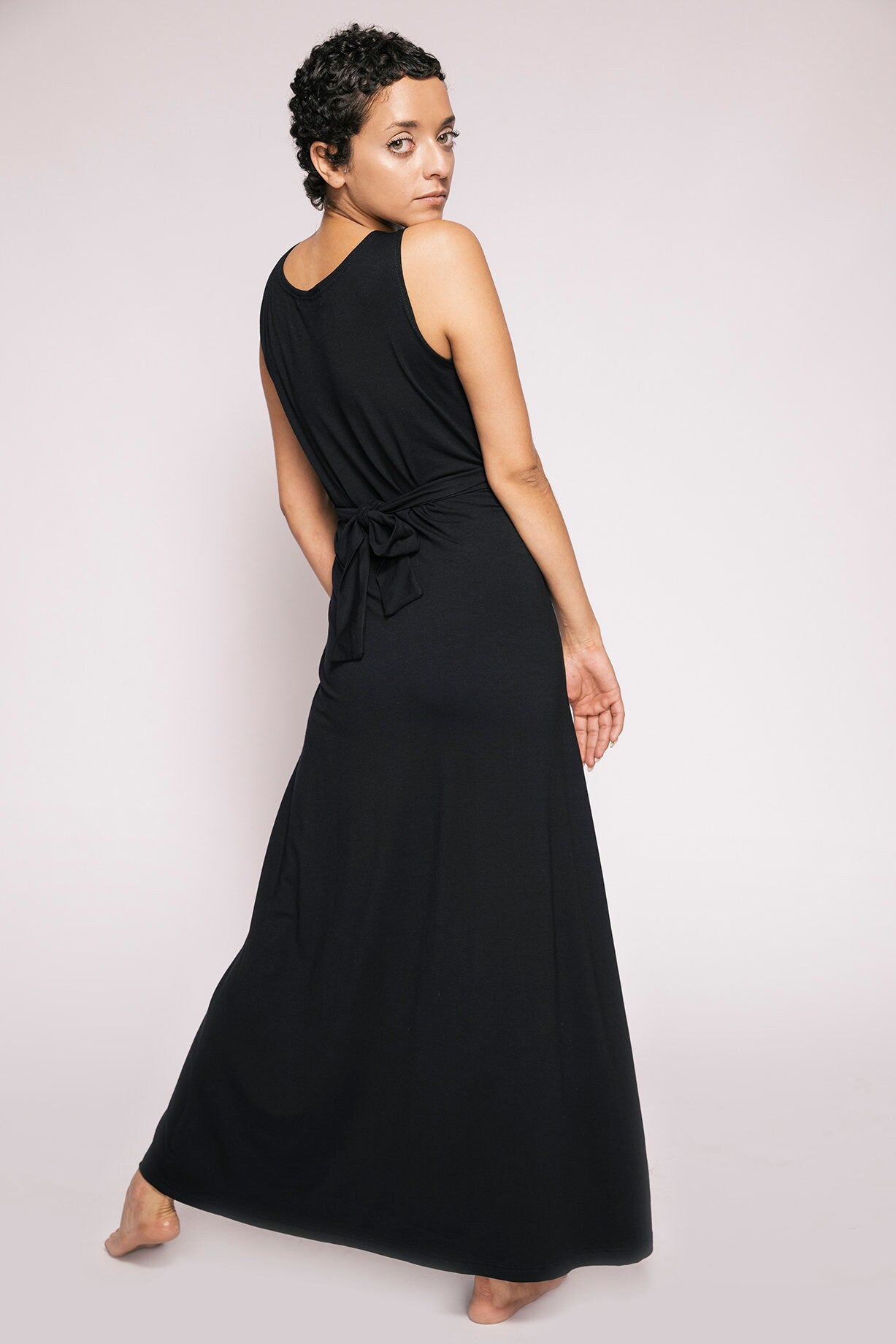 Osaka krouaze neck dress