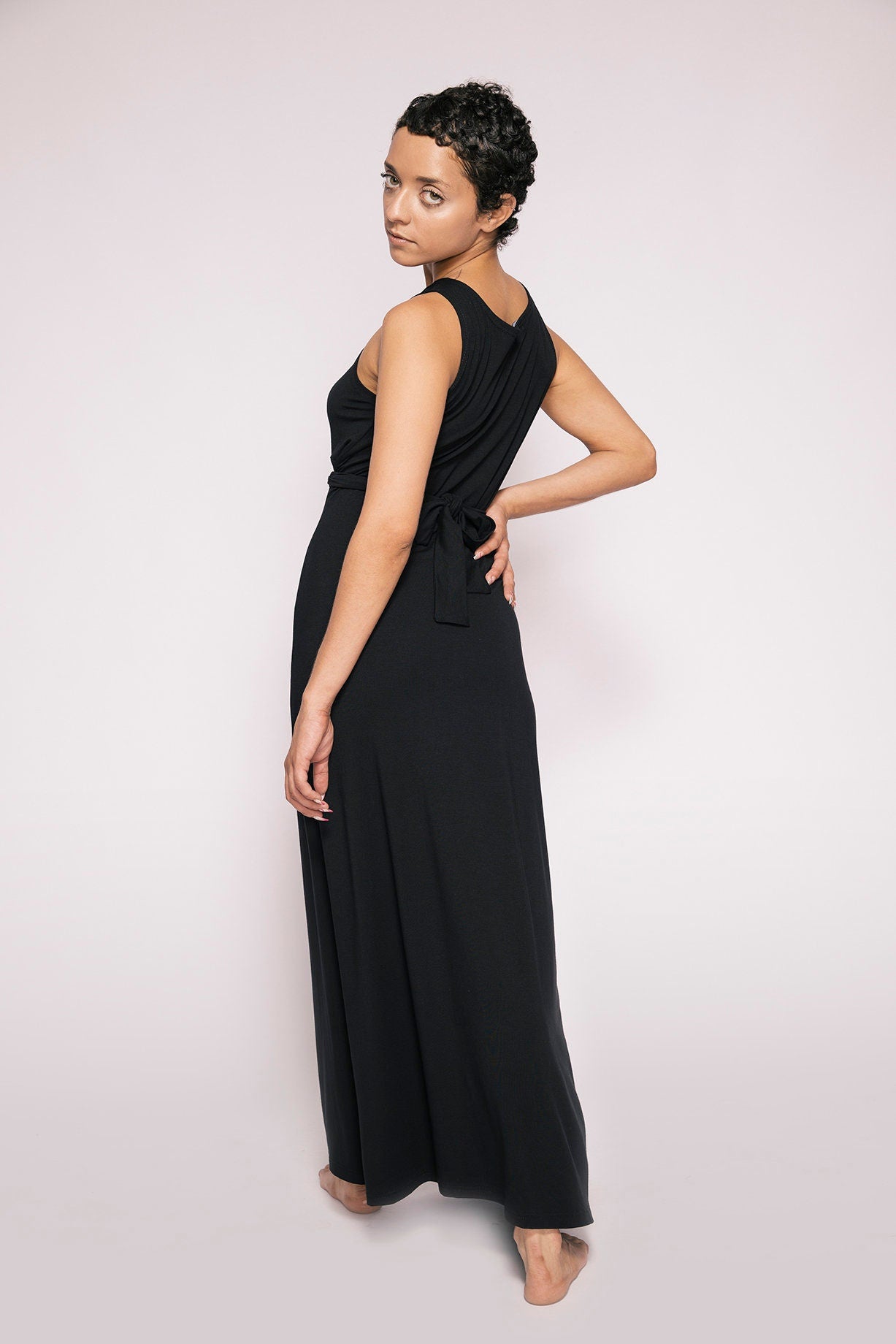 Osaka krouaze neck dress