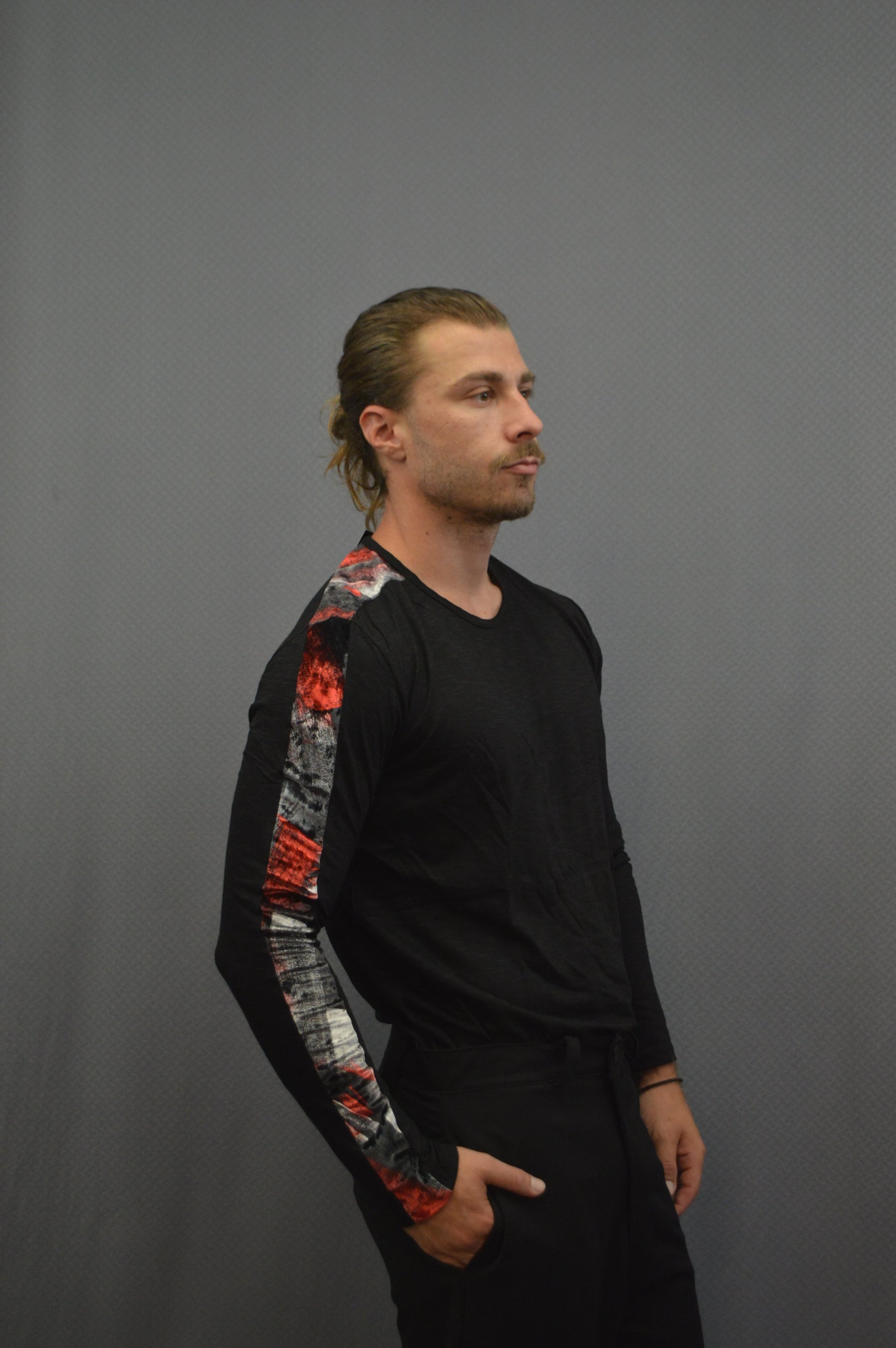Marble Sleeve Top