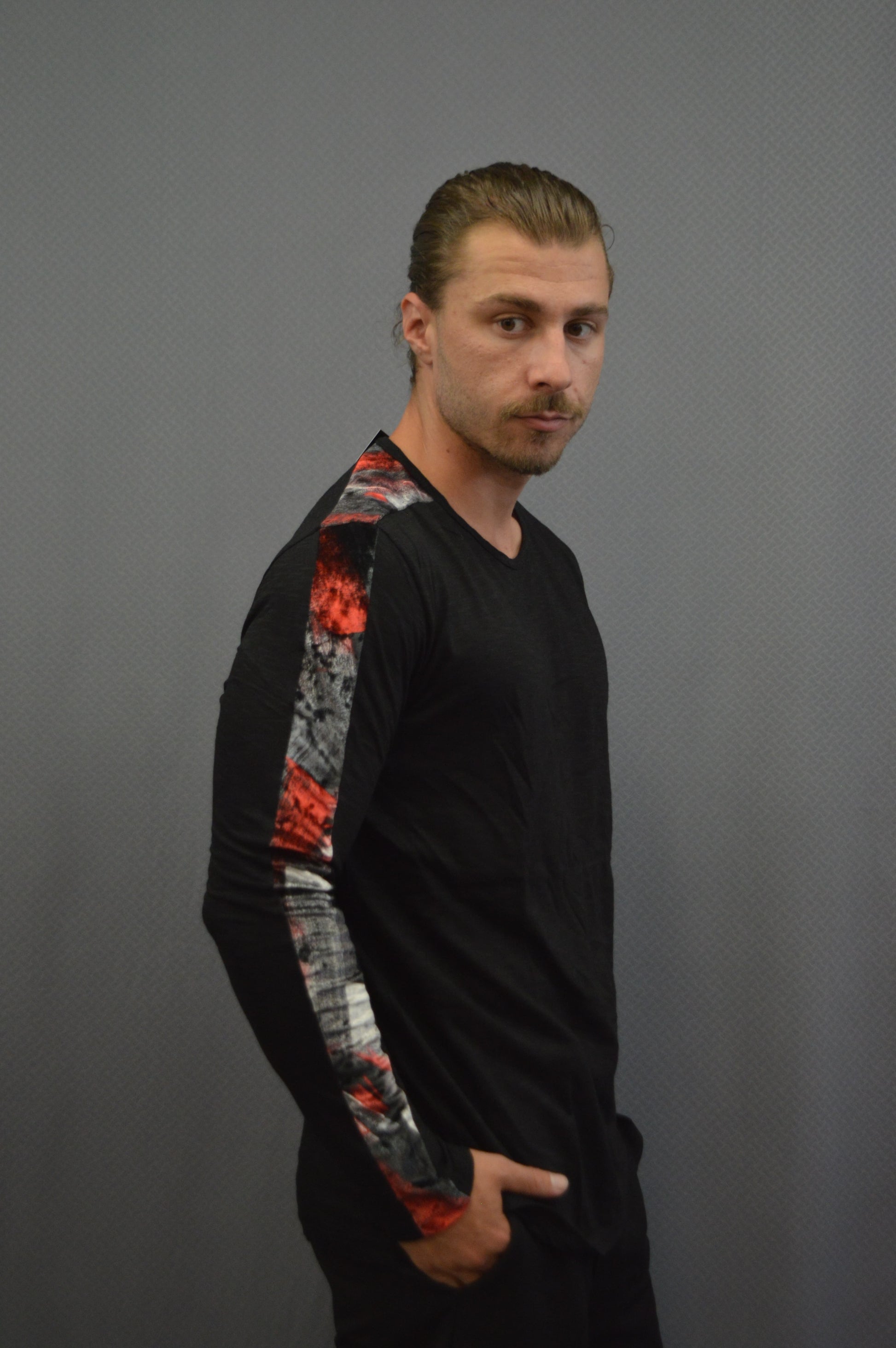 Marble Sleeve Top