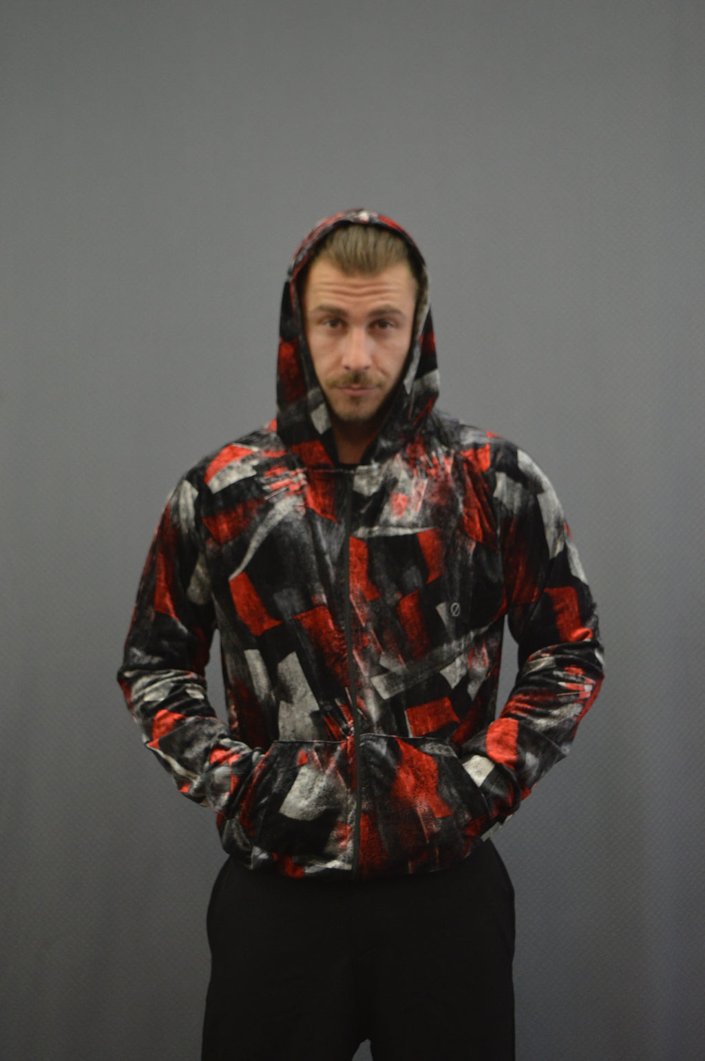Marble Zip Hoodie