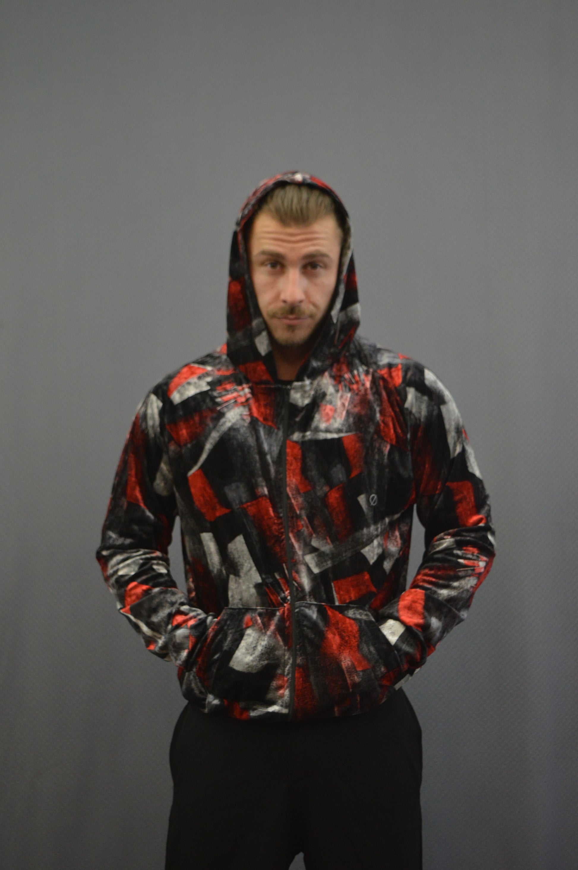 Marble Zip Hoodie