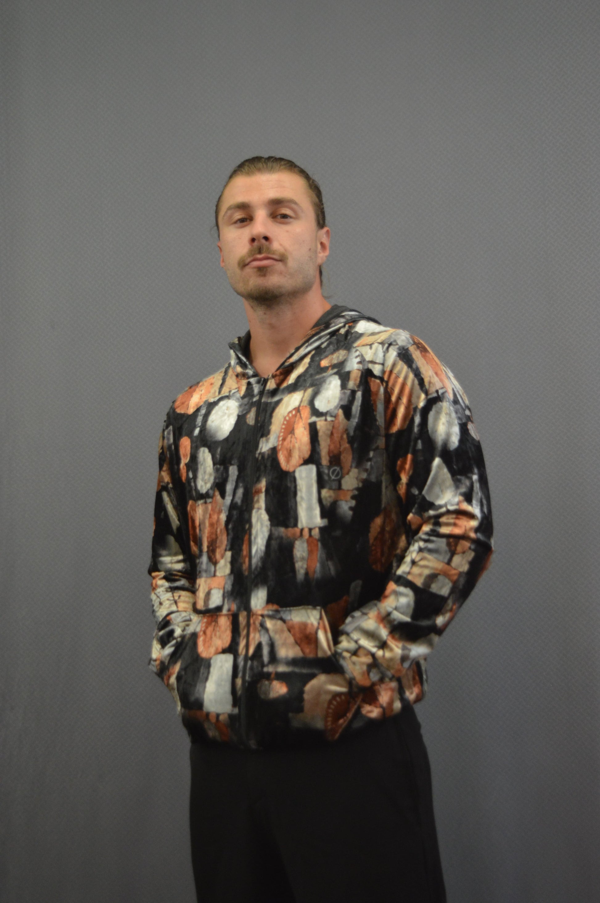 Marble Zip Hoodie