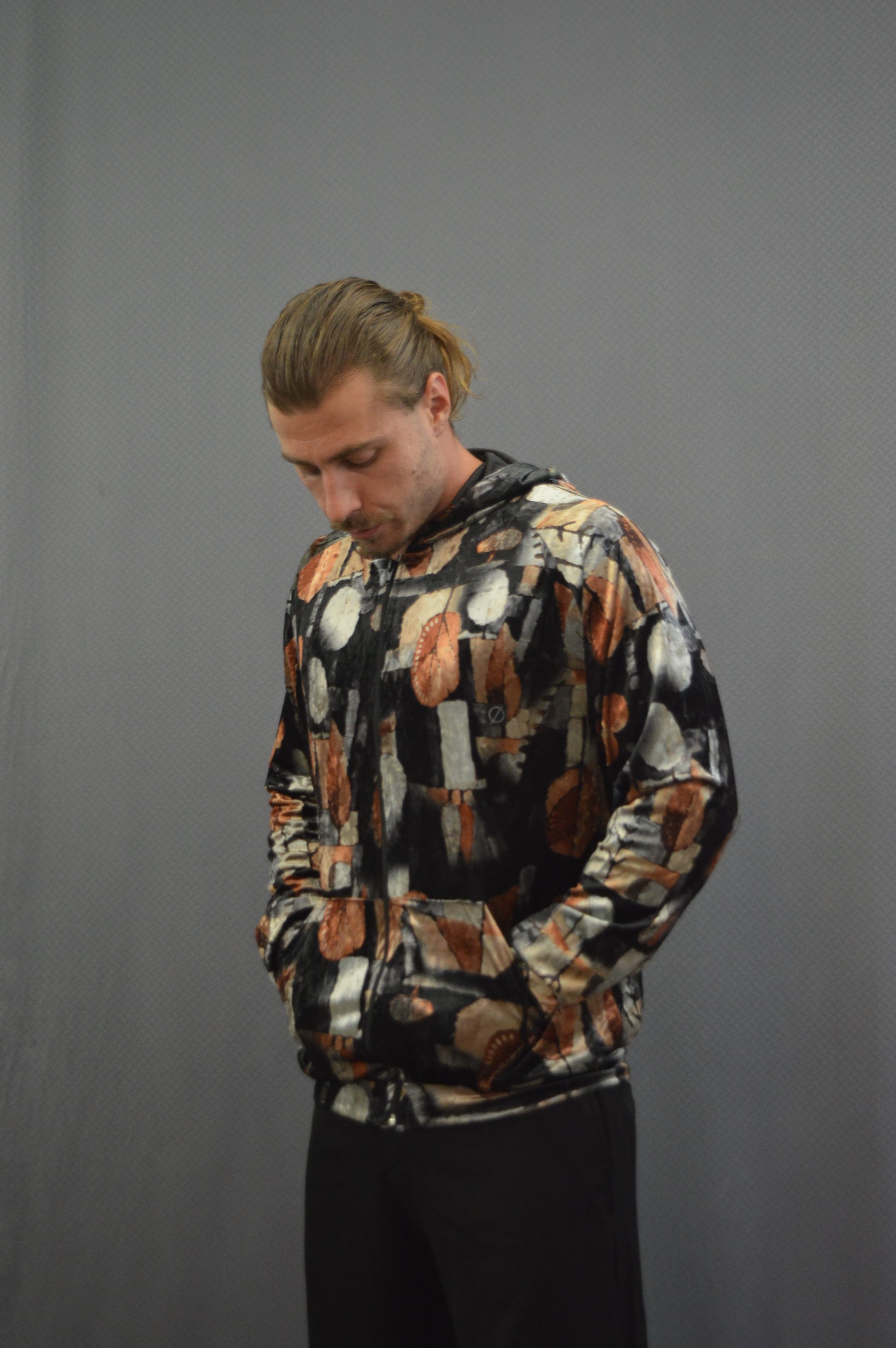 Marble Zip Hoodie