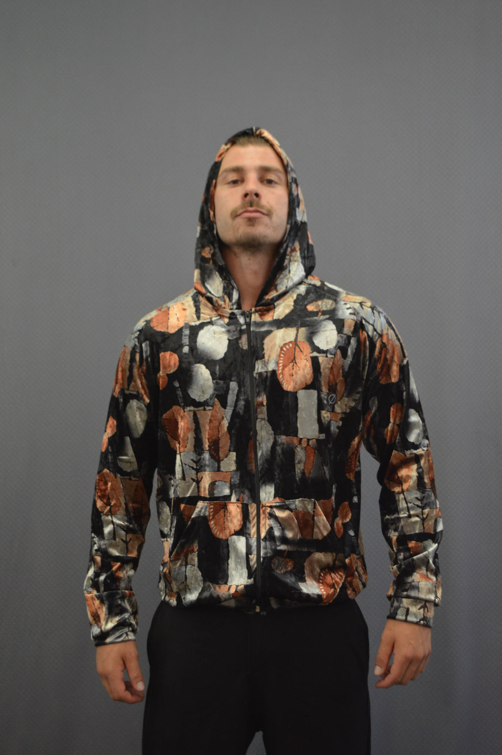Marble Zip Hoodie