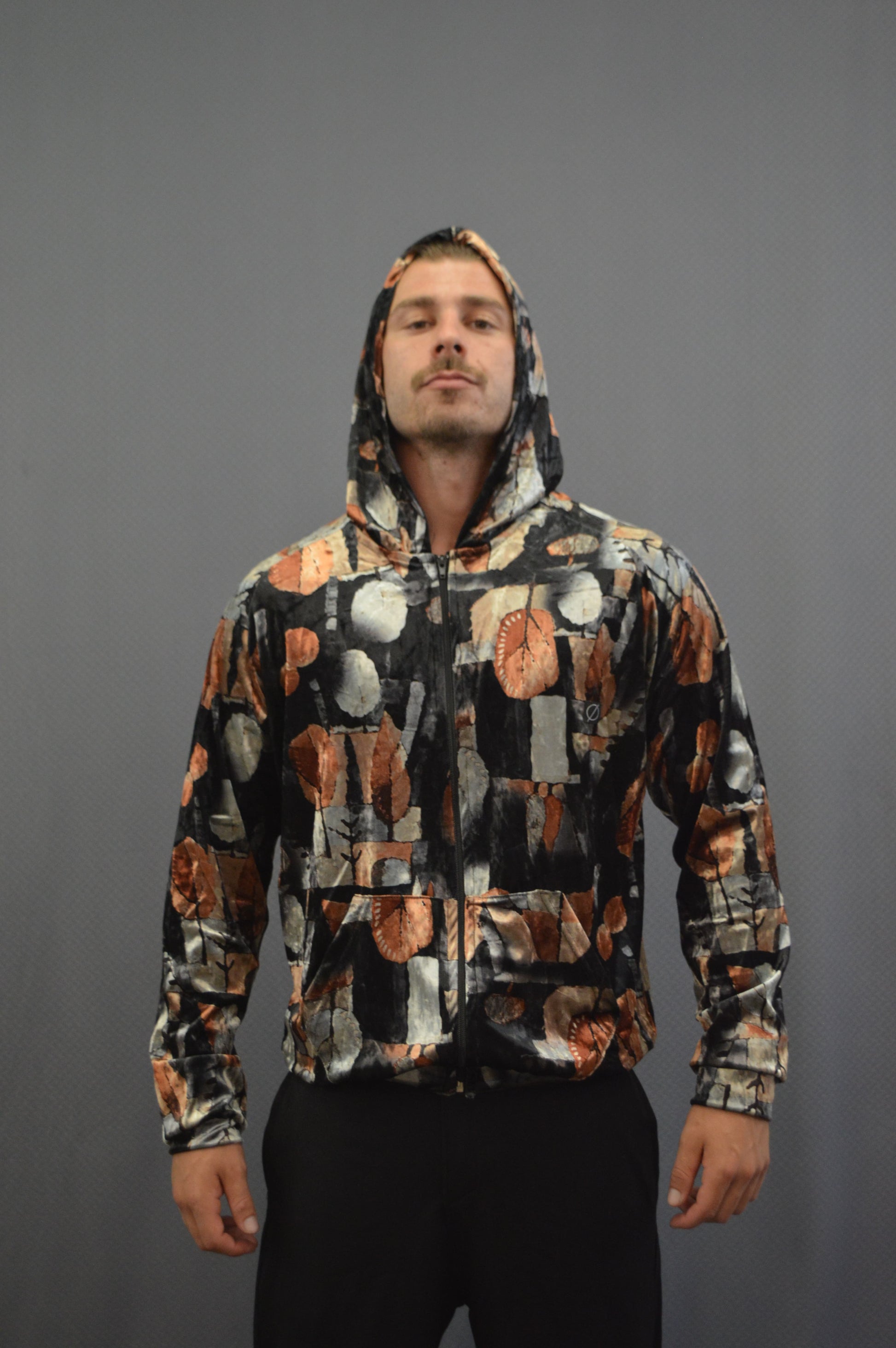 Marble Zip Hoodie