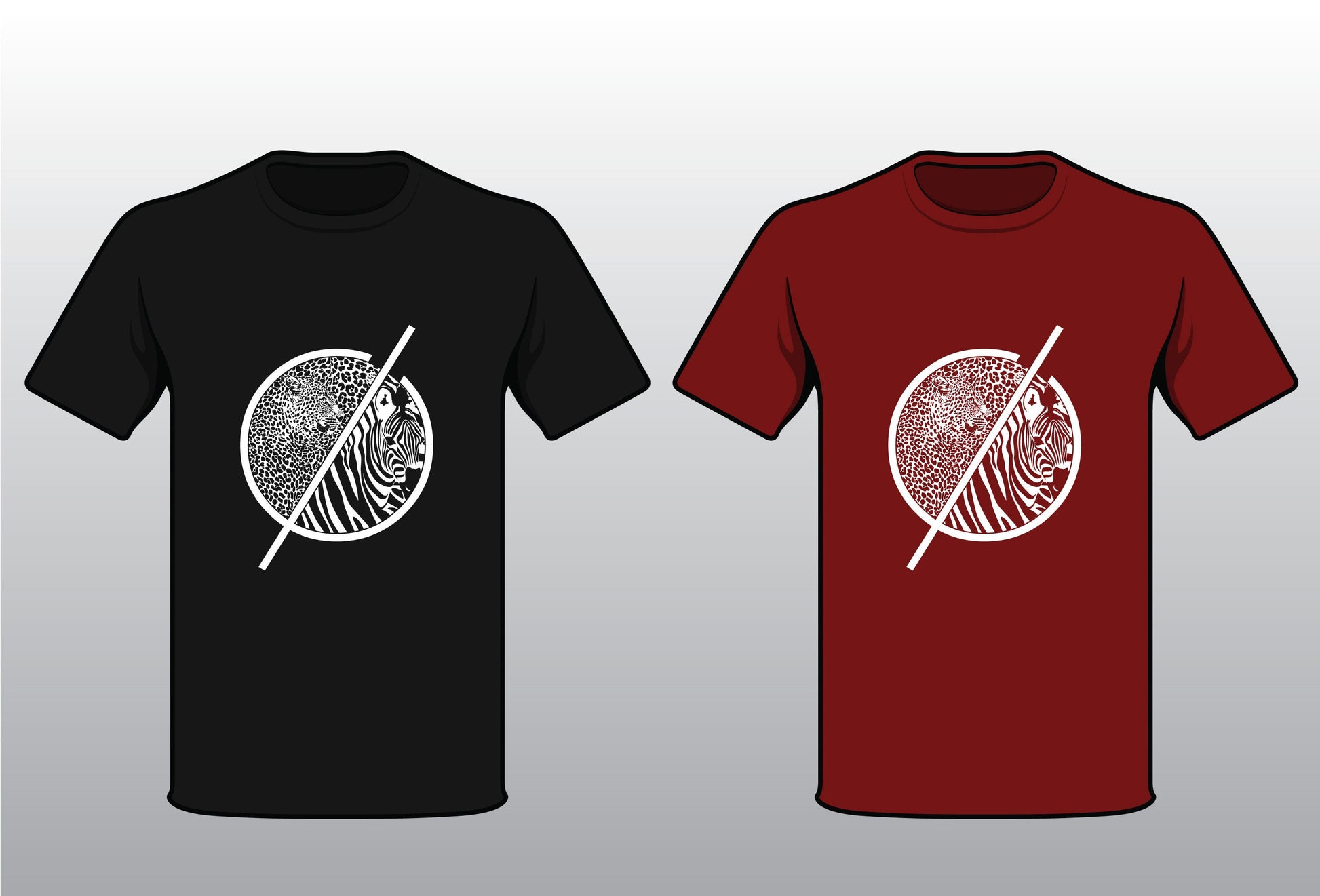 T-Shirt Αnimal Yin Yang